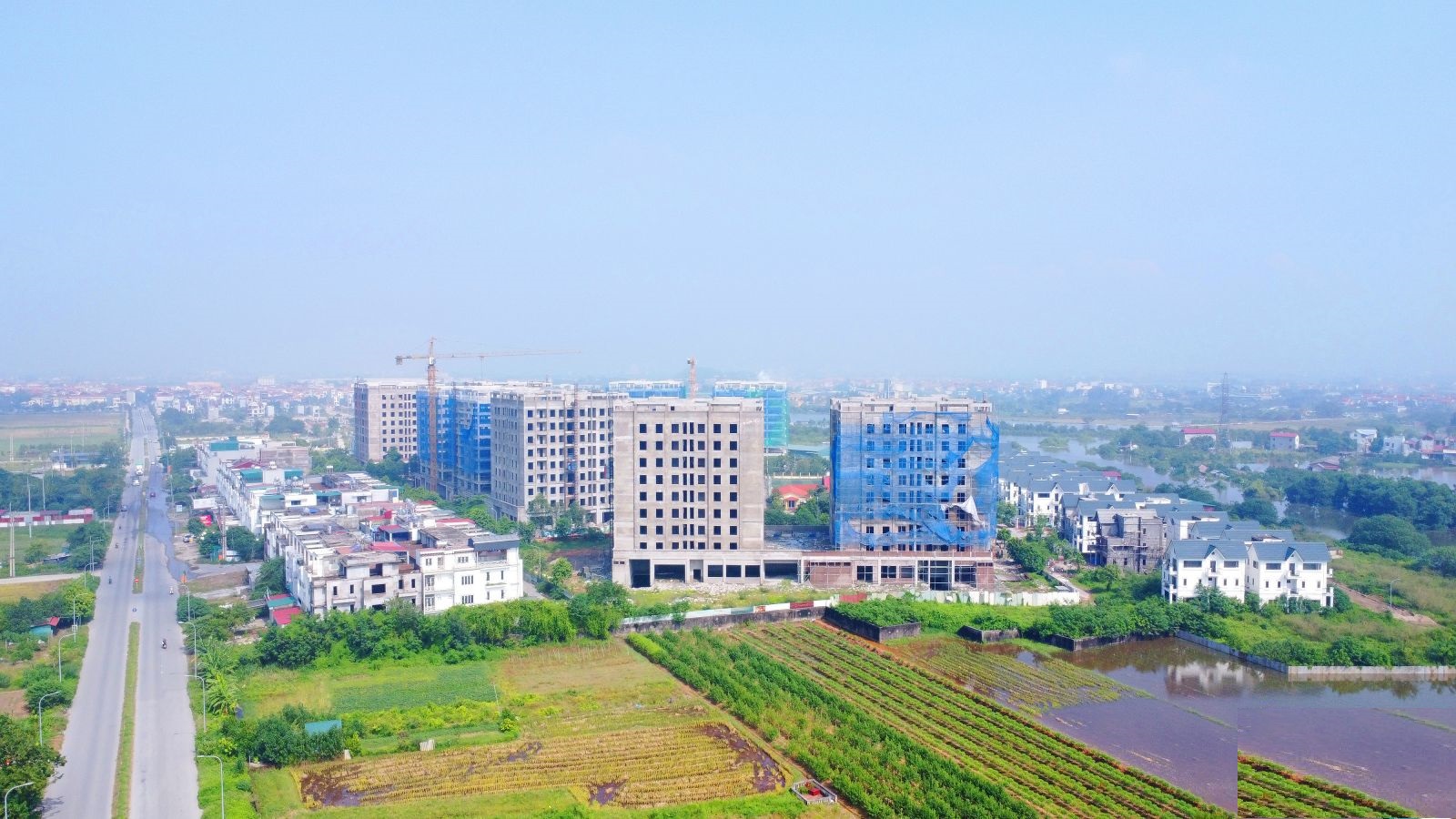 Tiến độ nhà ở xã hội Kim Hoa Mê Linh Garden City tháng 10/2025