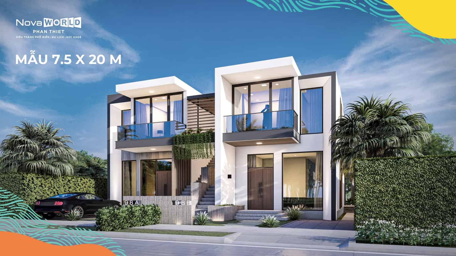 Mẫu nhà villas song lập PGA Golf Villas