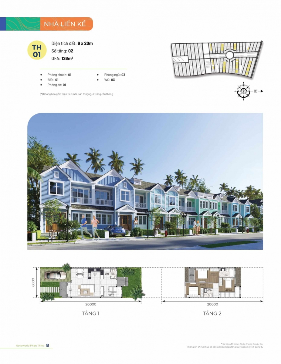 Mẫu nhà phân khu Festival Novaworld -Phan Thiết