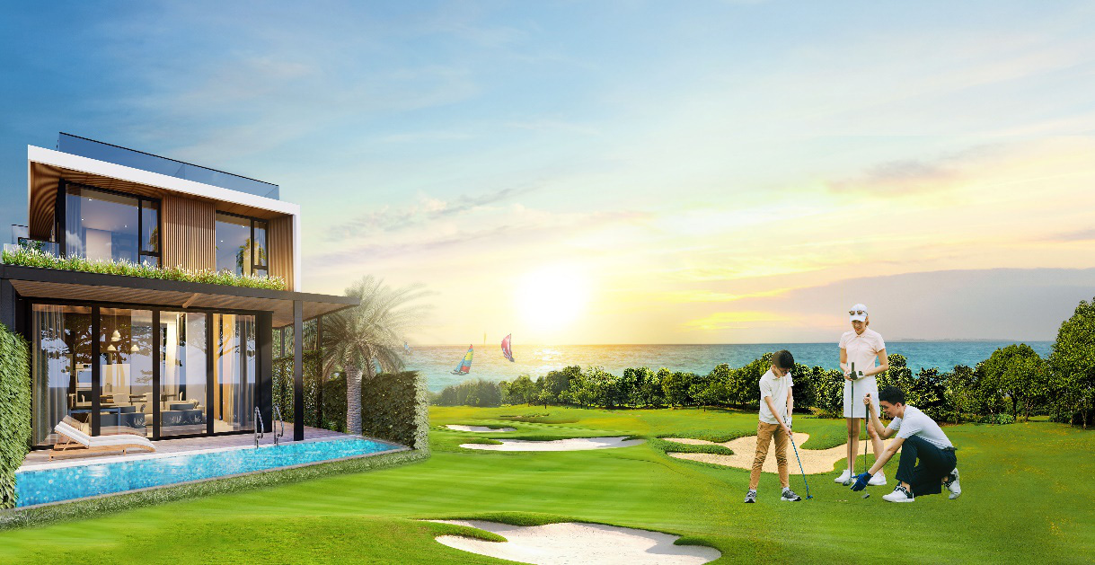 Phối cảnh Mẫu nhà biệt thự song lập PGA Golf Villas 