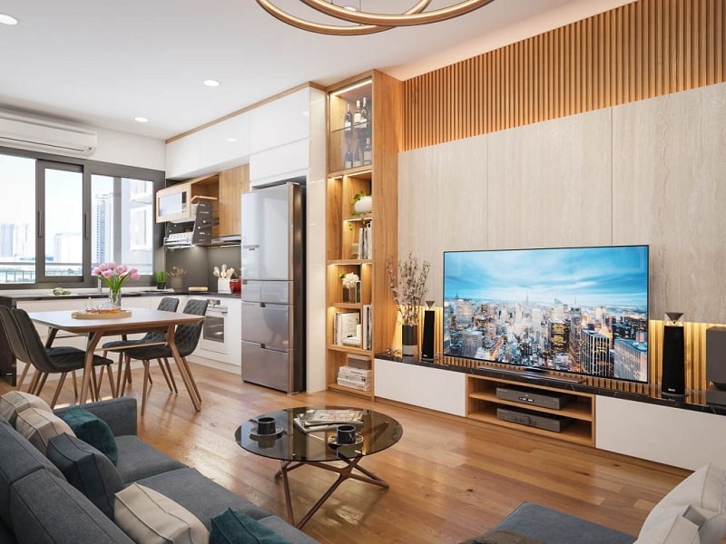 hình ảnh phòng khách căn hộ Chung cư Phú Thịnh Green Park