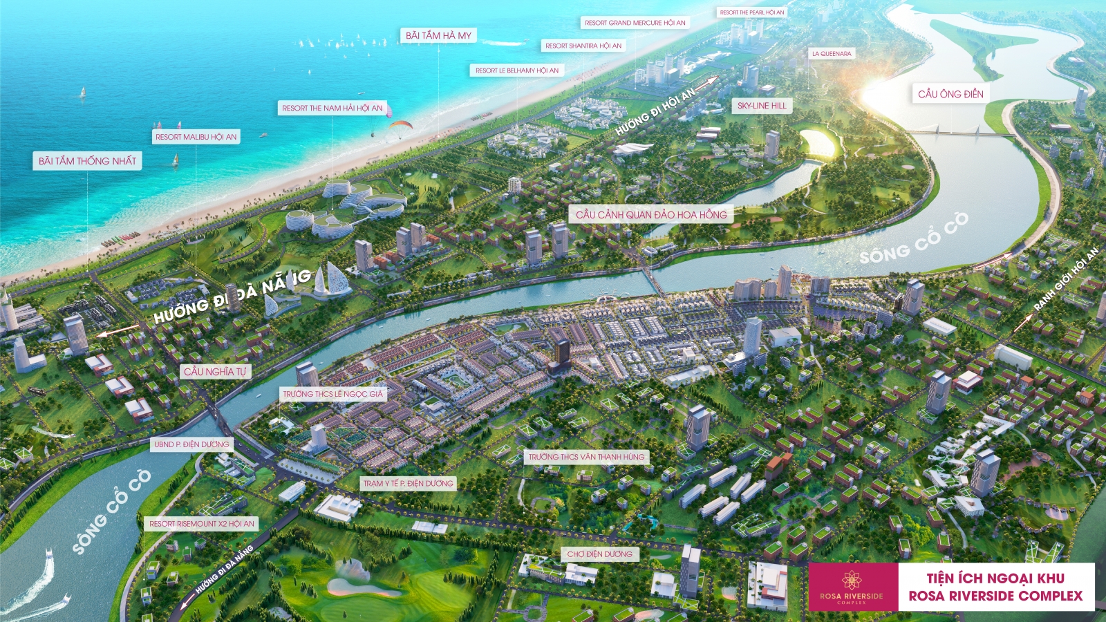 tiện ích ngoại khu Rosa Luxury Villas