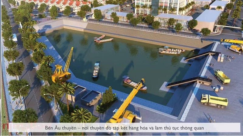 Bến âu thuyền dự án Royal Riverside City Móng Cái