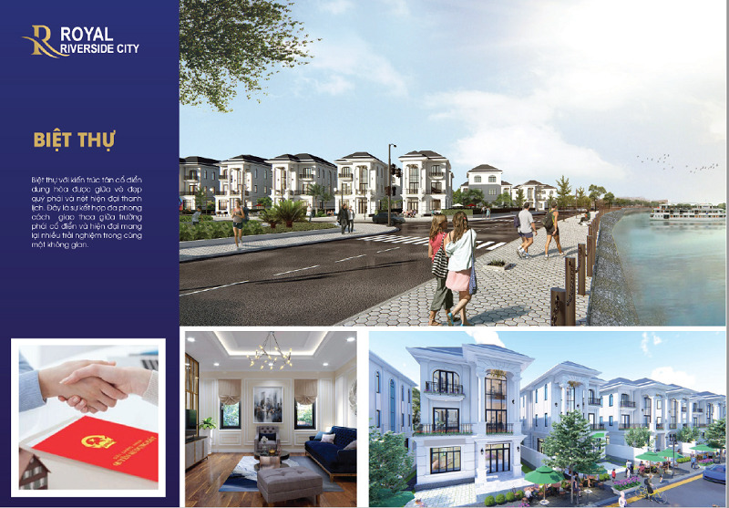 Phối cảnh biệt thự dự án Royal Riverside City Móng Cái