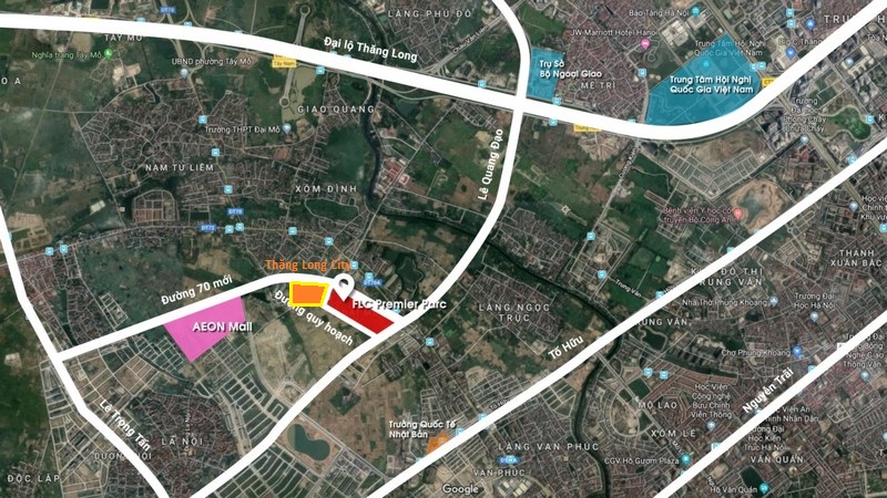 vị trí Thăng Long City