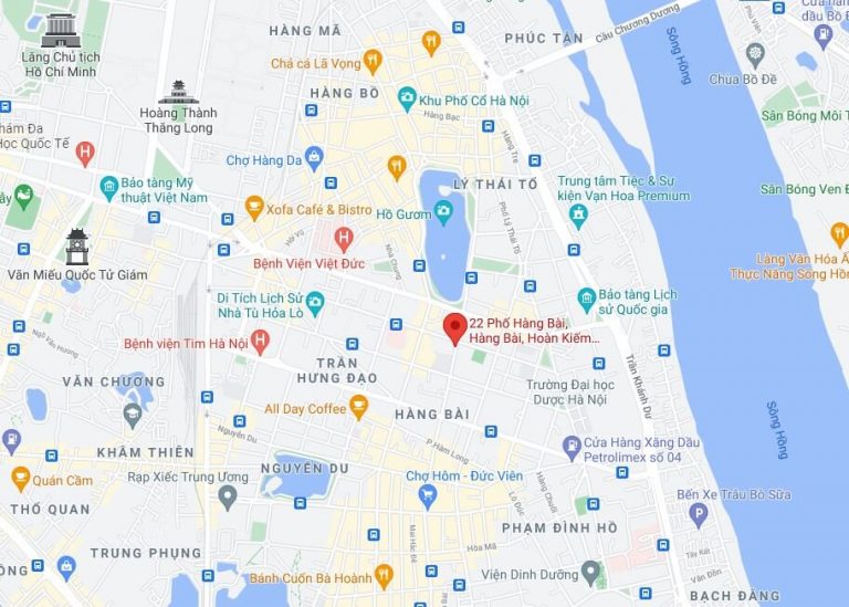 vị trí The Grand HaNoi - Masterise D'. San Raffles