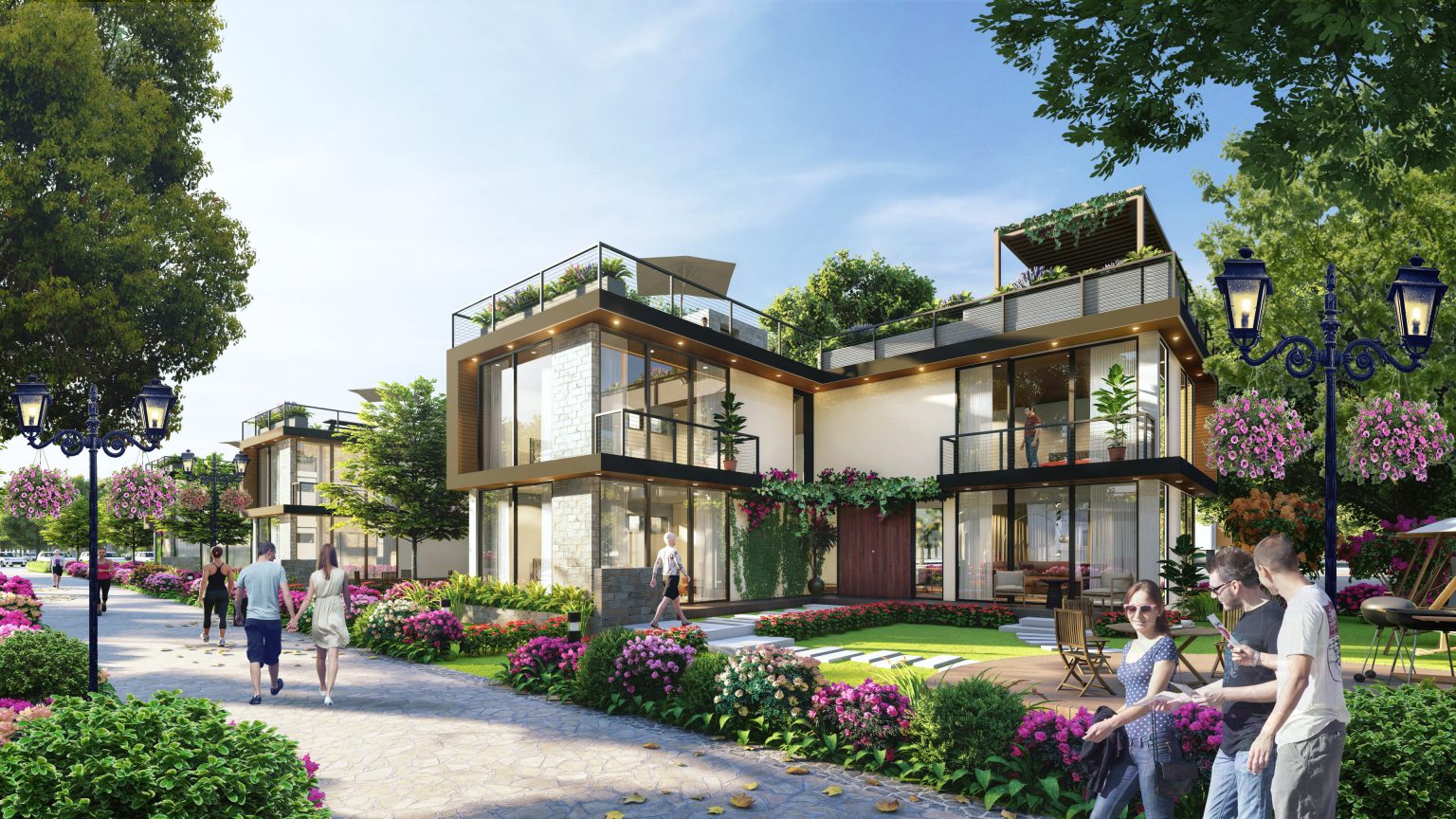 biệt thự 2 tầng Trà Cổ Long Beach