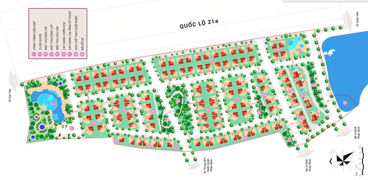 Thiết kế V Melody Villas Hòa Lạc