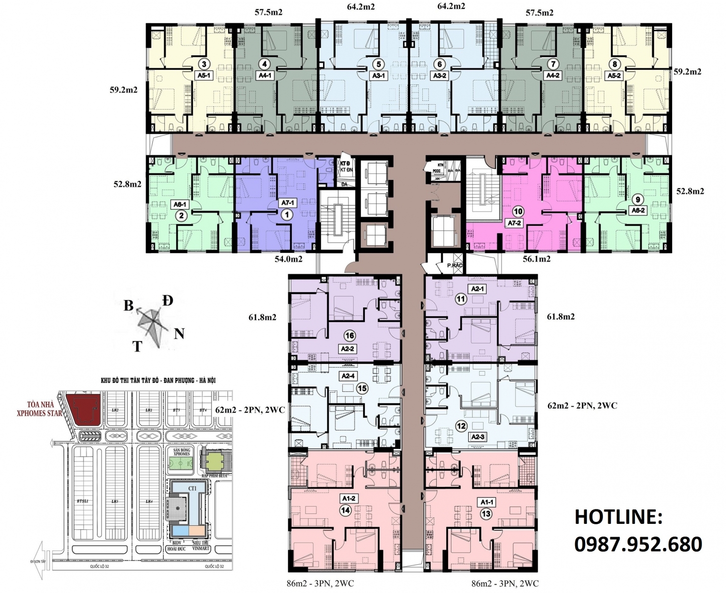 Thiết kế căn hộ Chung cư xphomes star Tân Tây Đô