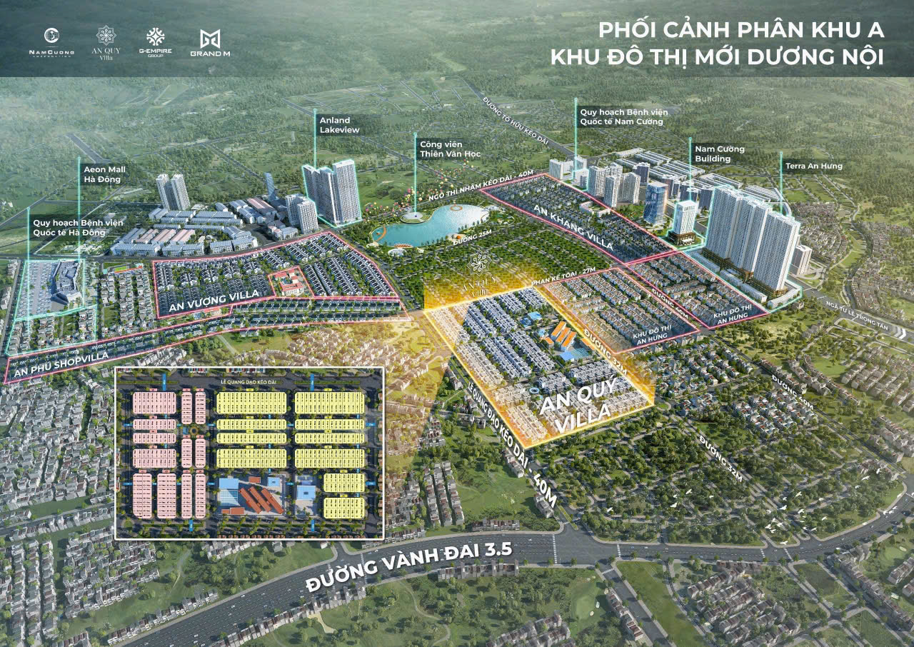 Vị trí An Quý Villa, an quý dương nội