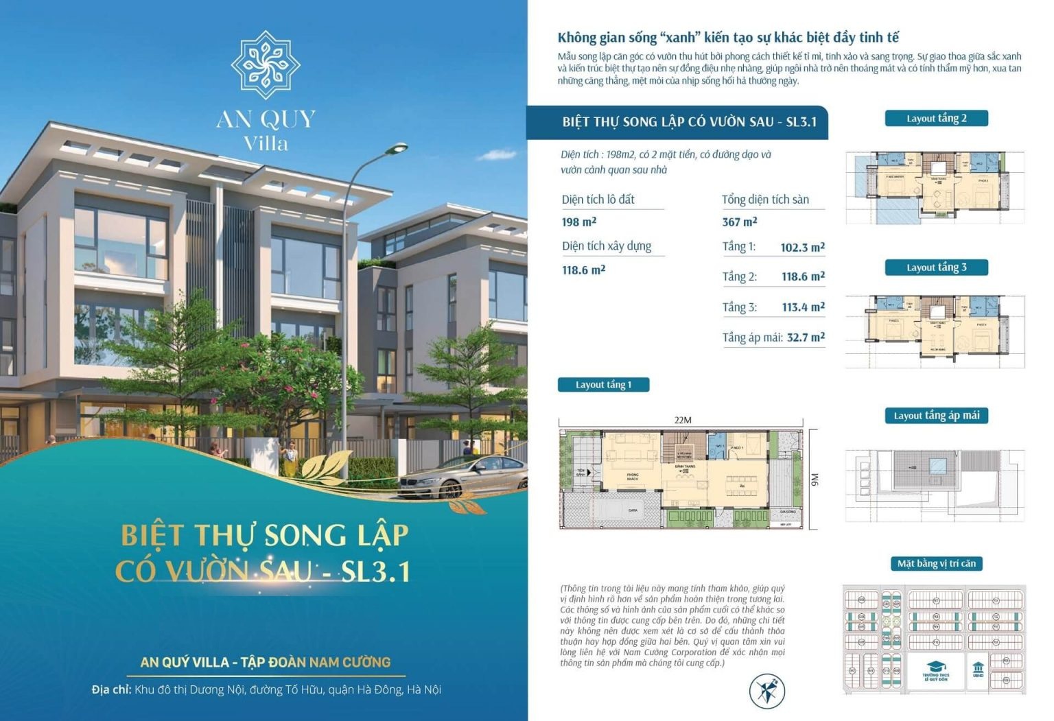 biệt thự An Vượng Villa Dương Nội