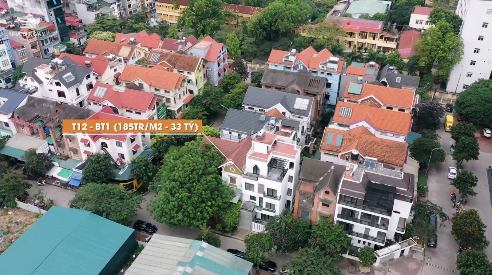 giá bán biệt thự Intracom Trung Văn