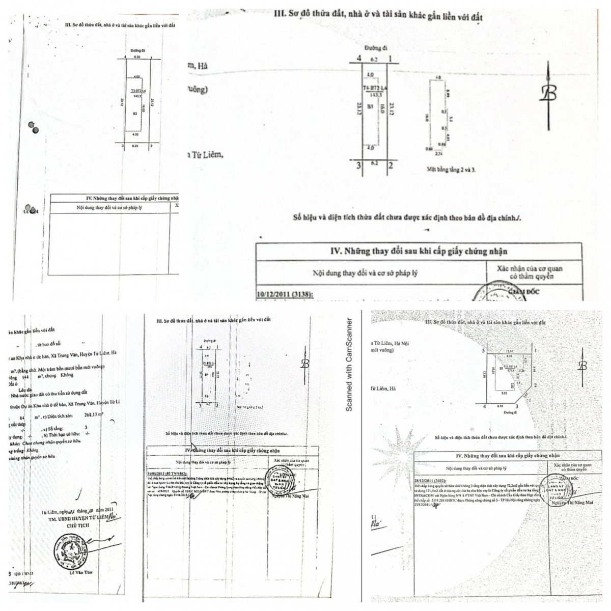 sổ đỏ biệt thự intracom trung văn