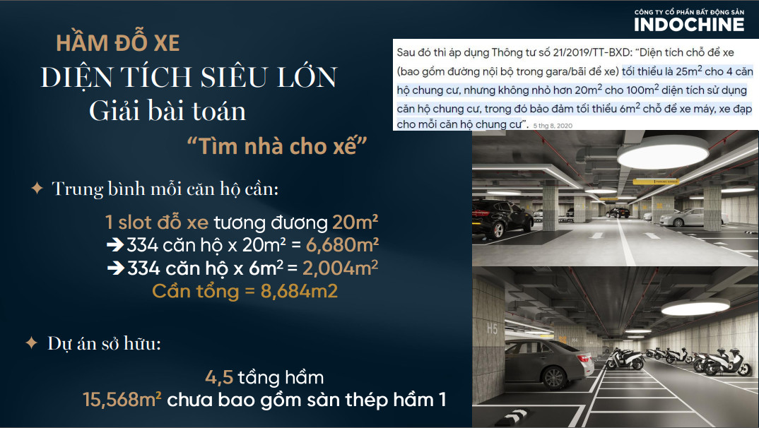 hầm để xe Capital Elite 18 Phạm Hùng