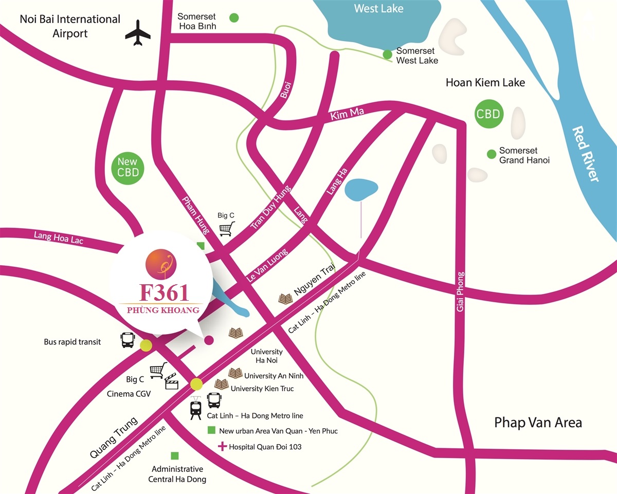 vị trí Dự án F361 Phùng Khoang