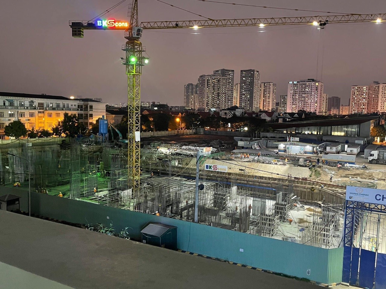 Tiến độ chung cư Hưng thịnh linh đàm