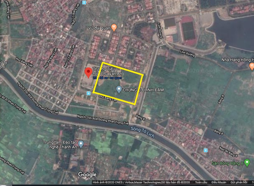 vị trí chung cư hưng thịnh linh đàm