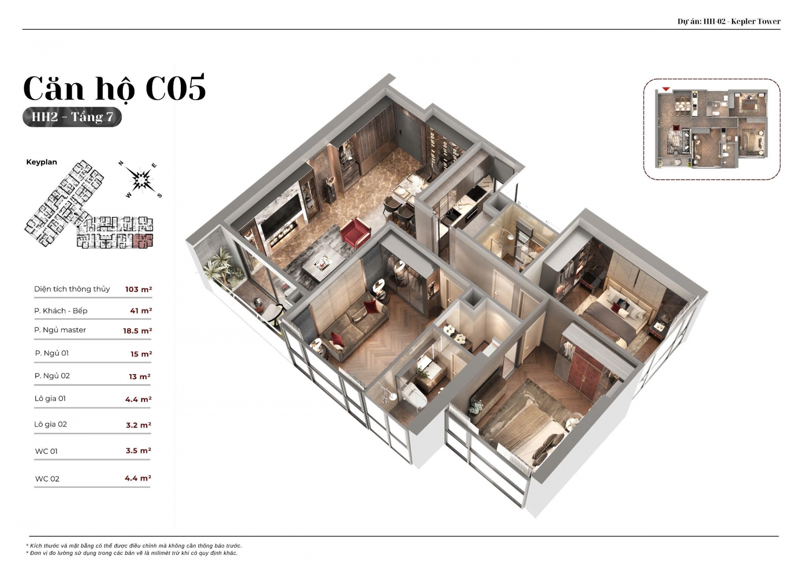 Mặt Bằng Kepler Land Mỗ Lao TSQ căn hộ
