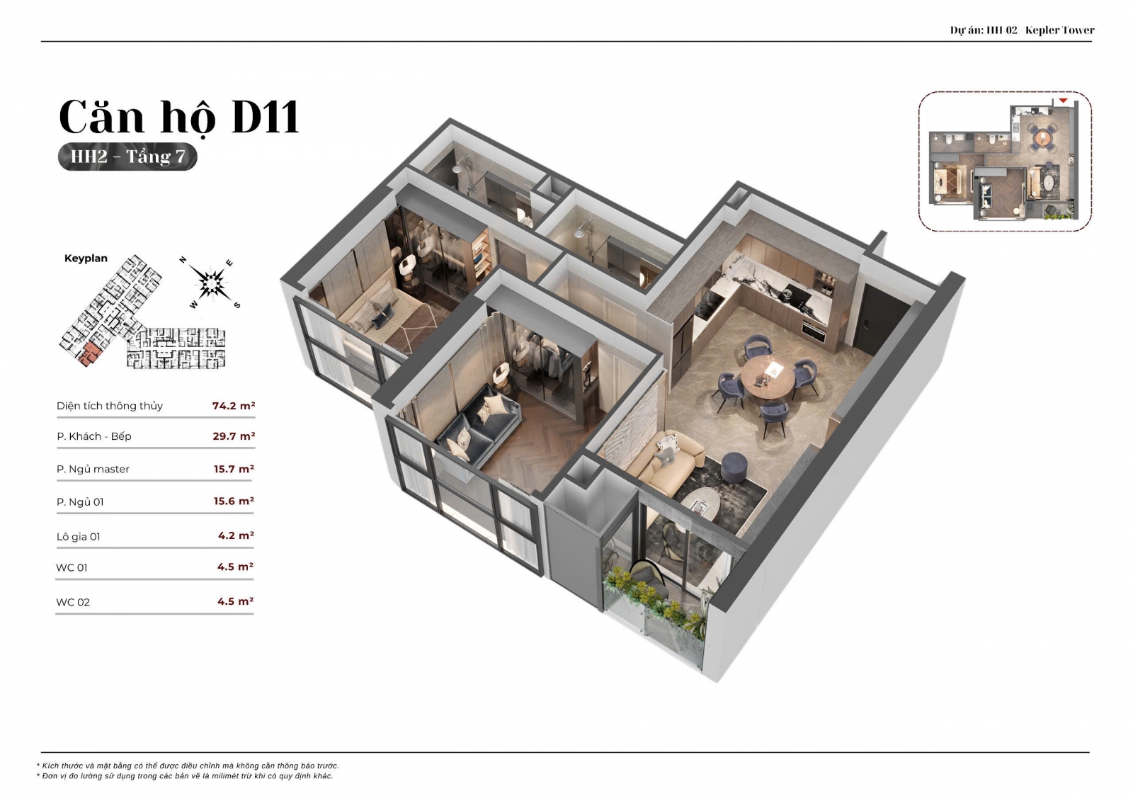 Mặt Bằng Kepler Land Mỗ Lao TSQ căn hộ