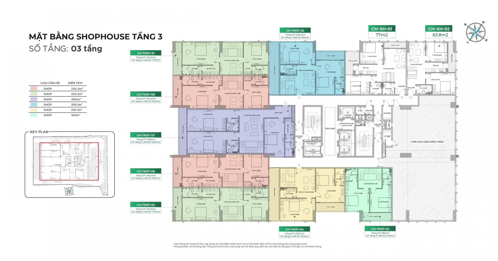 Shophouse chung cư Quang Vinh