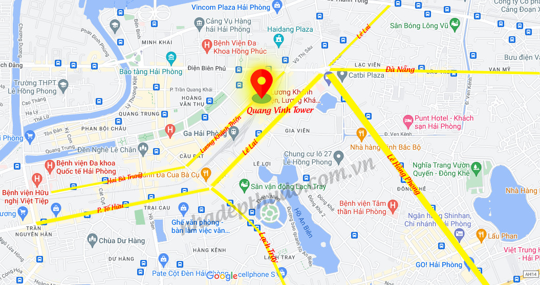 vị trí chung cư Quang Vinh Tower Lương Khánh Thiện