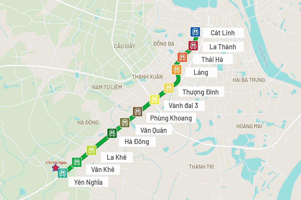 kết nối chung cư ct4 yên nghĩa kết nối đường sắt trên cao