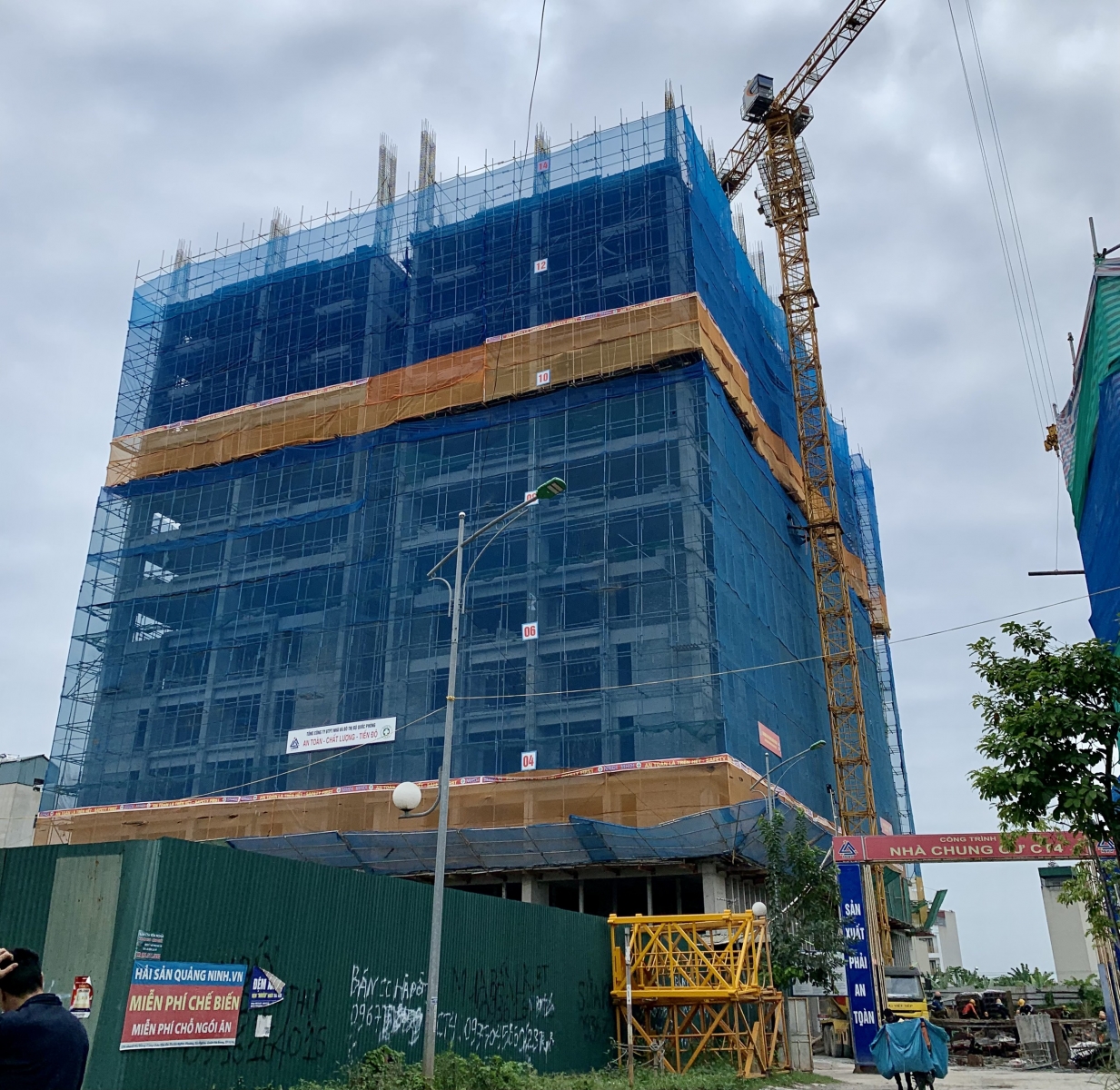 Tiến độ chung cư CT4 Yên Nghĩa 14/11/2023