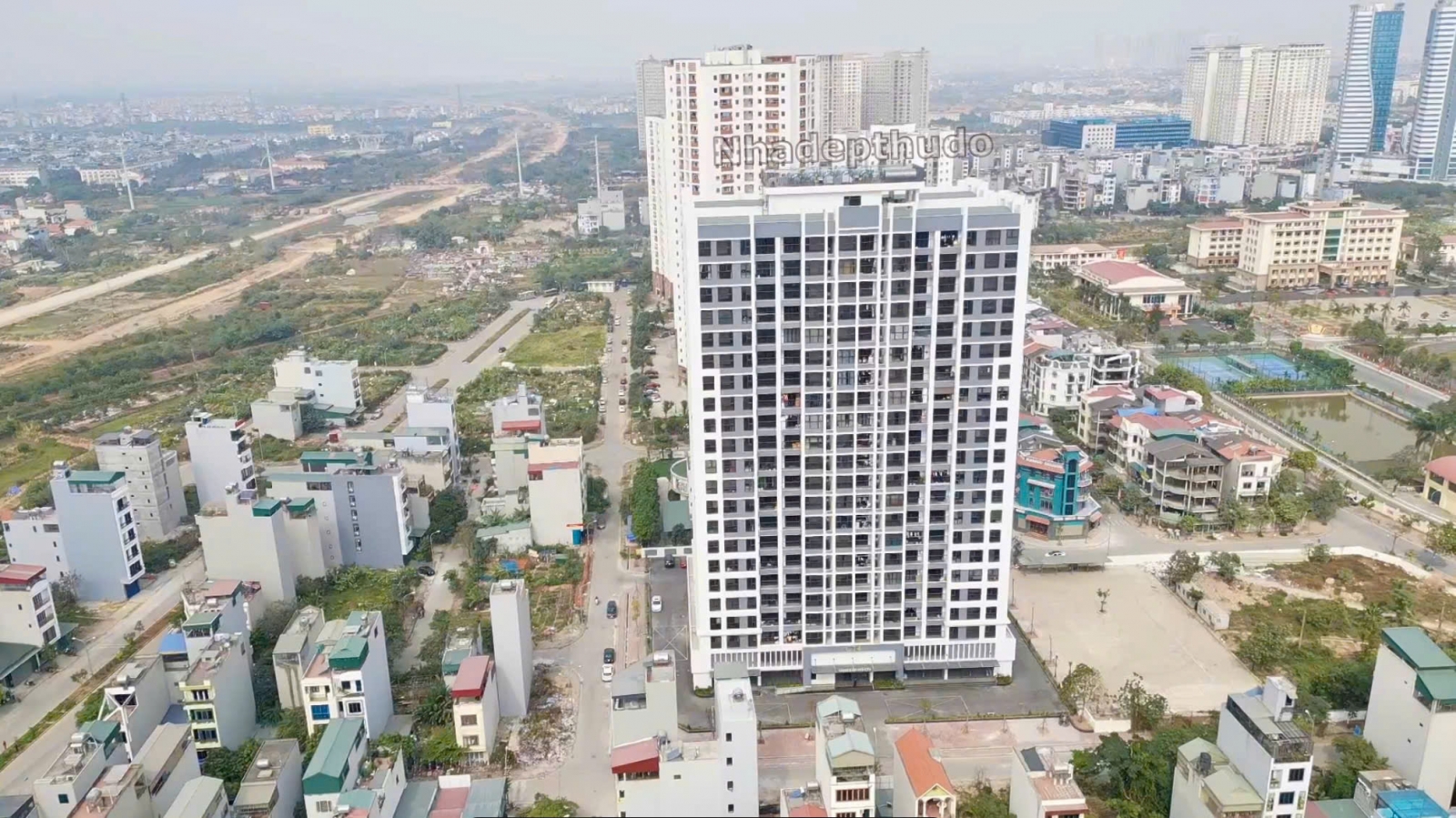 chung cư ct4 yên nghĩa nhìn từ trên cao