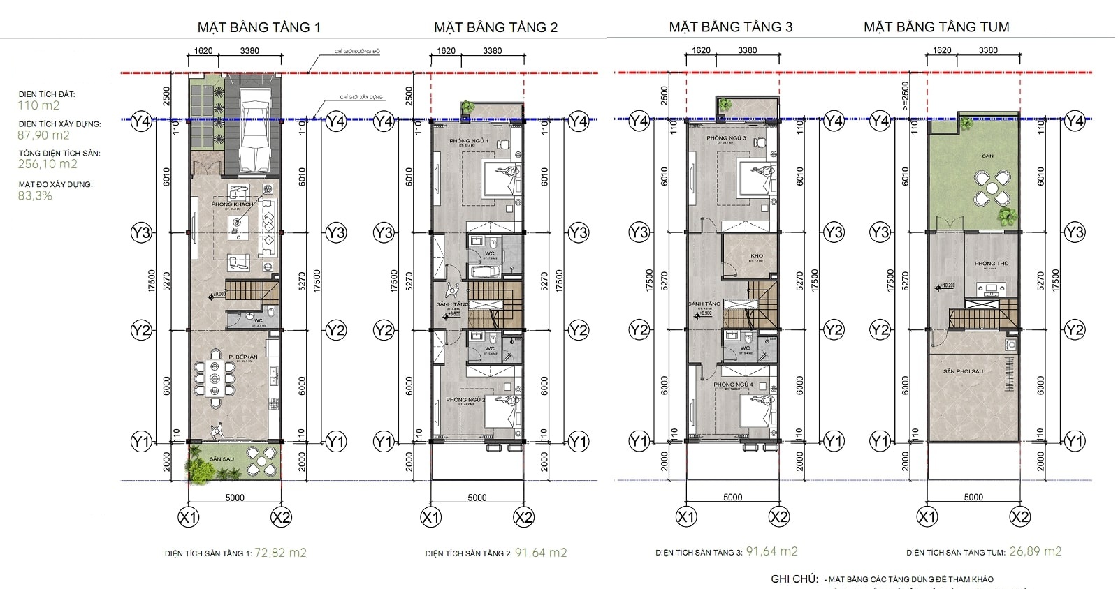 Mặt bằng Khu nhà gia đình Suối Lớn Vùng 5 Hải Quân