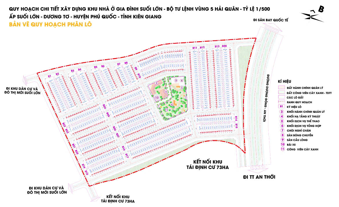 Mặt bằng Khu nhà gia đình Suối Lớn Vùng 5 Hải Quân