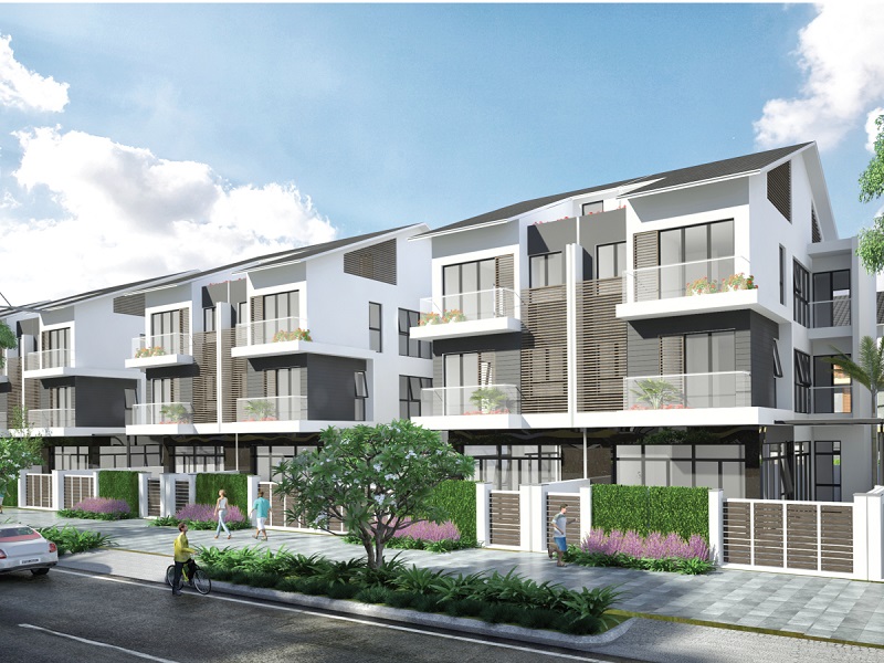 Phối cảnh liền kề Khu Đô Thị Tây Nam Sách