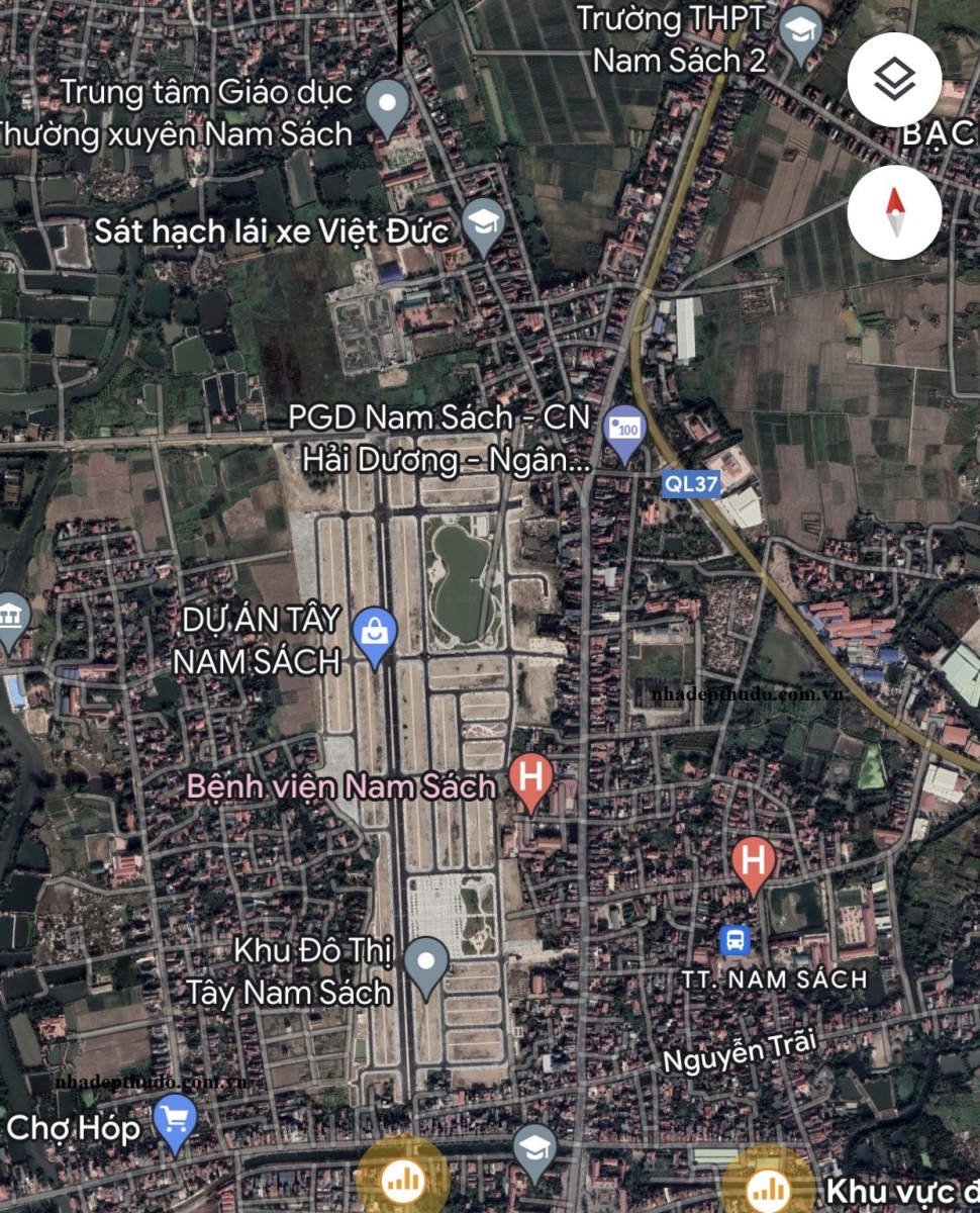 vị trí khu đô thị mới tây Nam sách