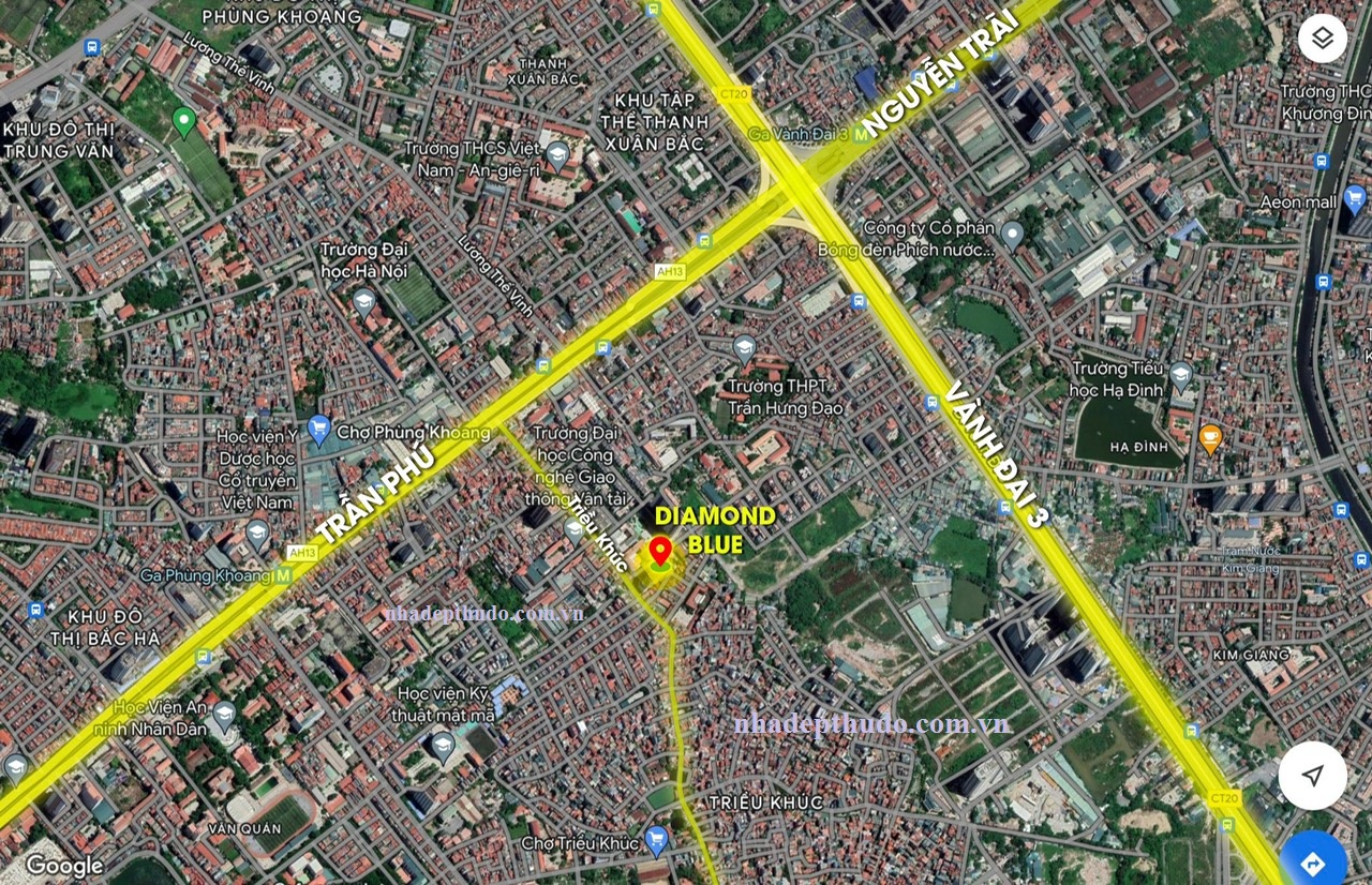  Vị trí chung cư Diamond Blue 69 triều khúc