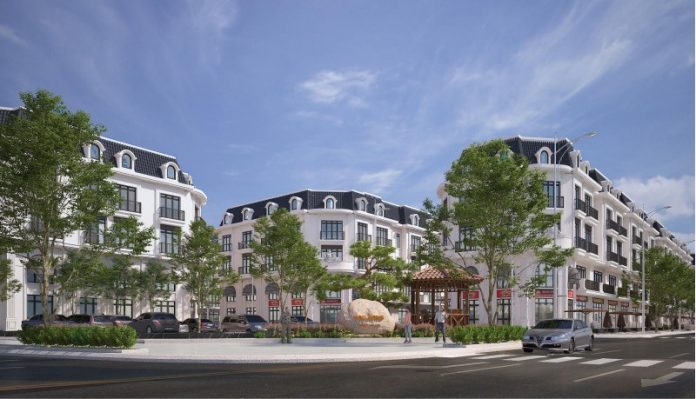 Phối cảnh ban ngày khu đất đấu giá Sơn Đồng – Song Phương – Hoài Đức