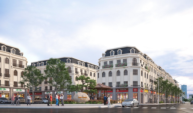 Phối cảnh ban ngày khu đất đấu giá Sơn Đồng – Song Phương – Hoài Đức