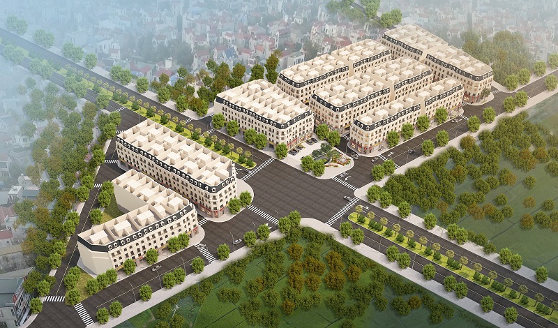 phối cảnh khu đất đấu giá Sơn Đồng - Hoài Đức