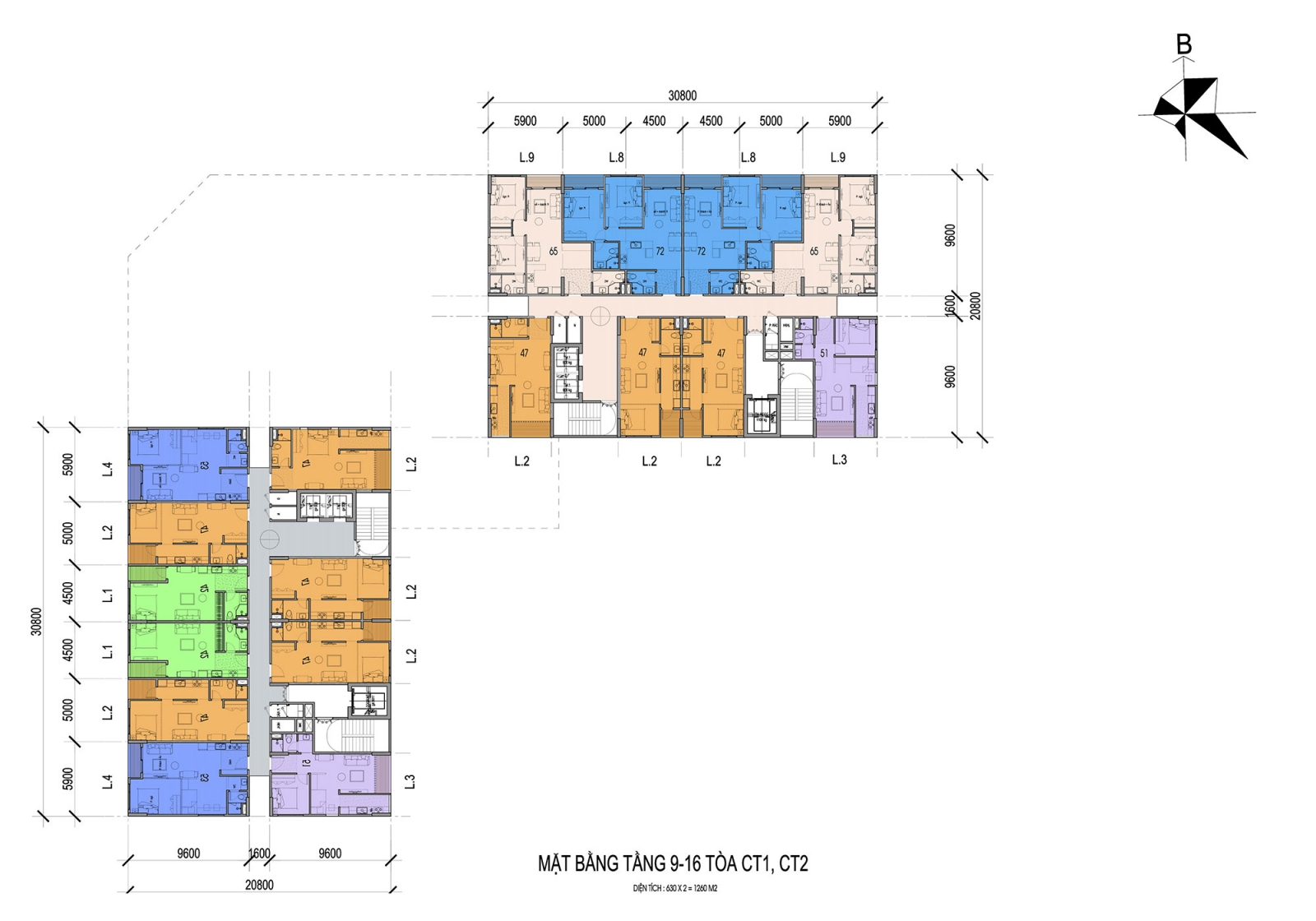 Mặt Bằng Eco Smart City Cổ Linh ct1