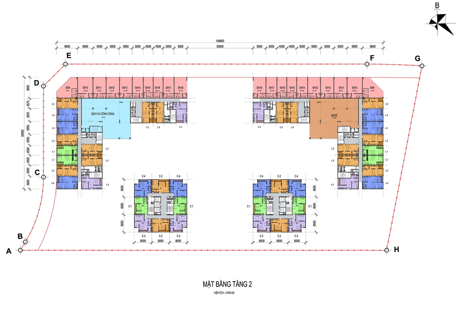 Mặt Bằng tổng thể Eco Smart City Cổ Linh