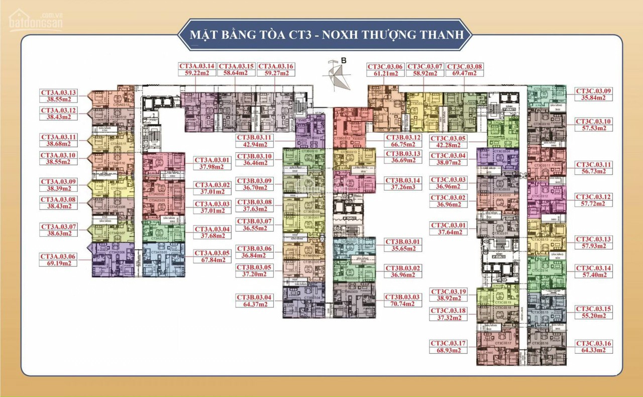 mặt bằng tòa ct3 him lam thượng thanh long biên