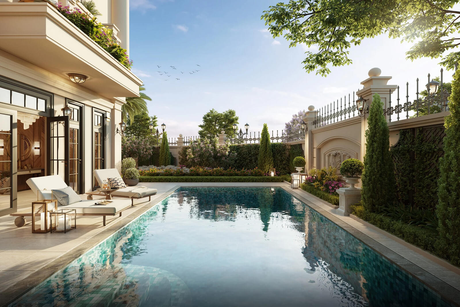 Bể bơi biệt thự Him Lam Vĩnh Tuy đợt 1 mở bán 