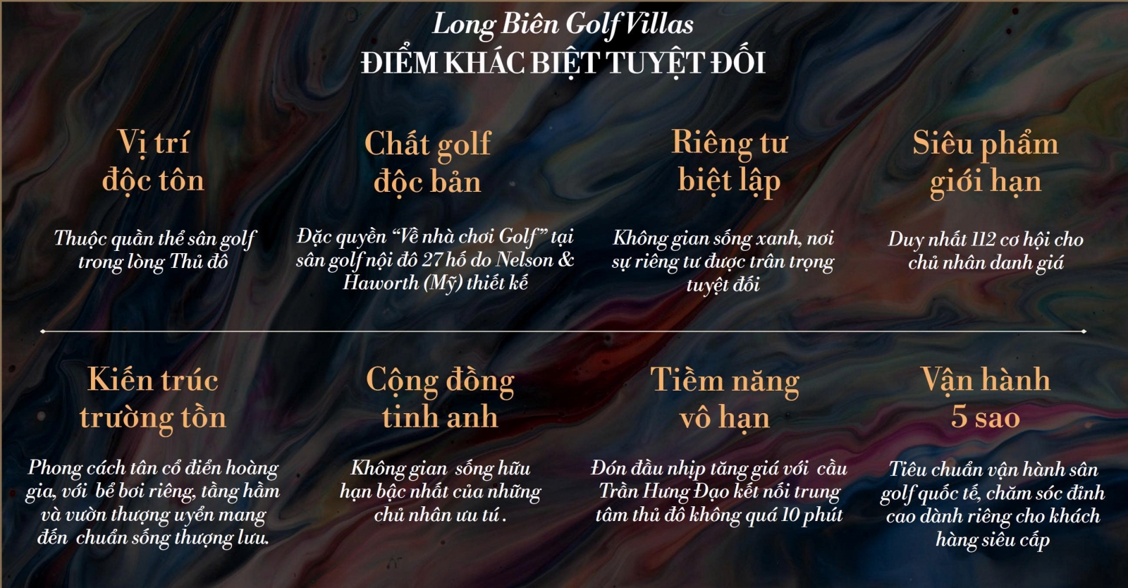 Đặc quyền cư dân Him Lam Vĩnh Tuy Long Biên Golf Villas 