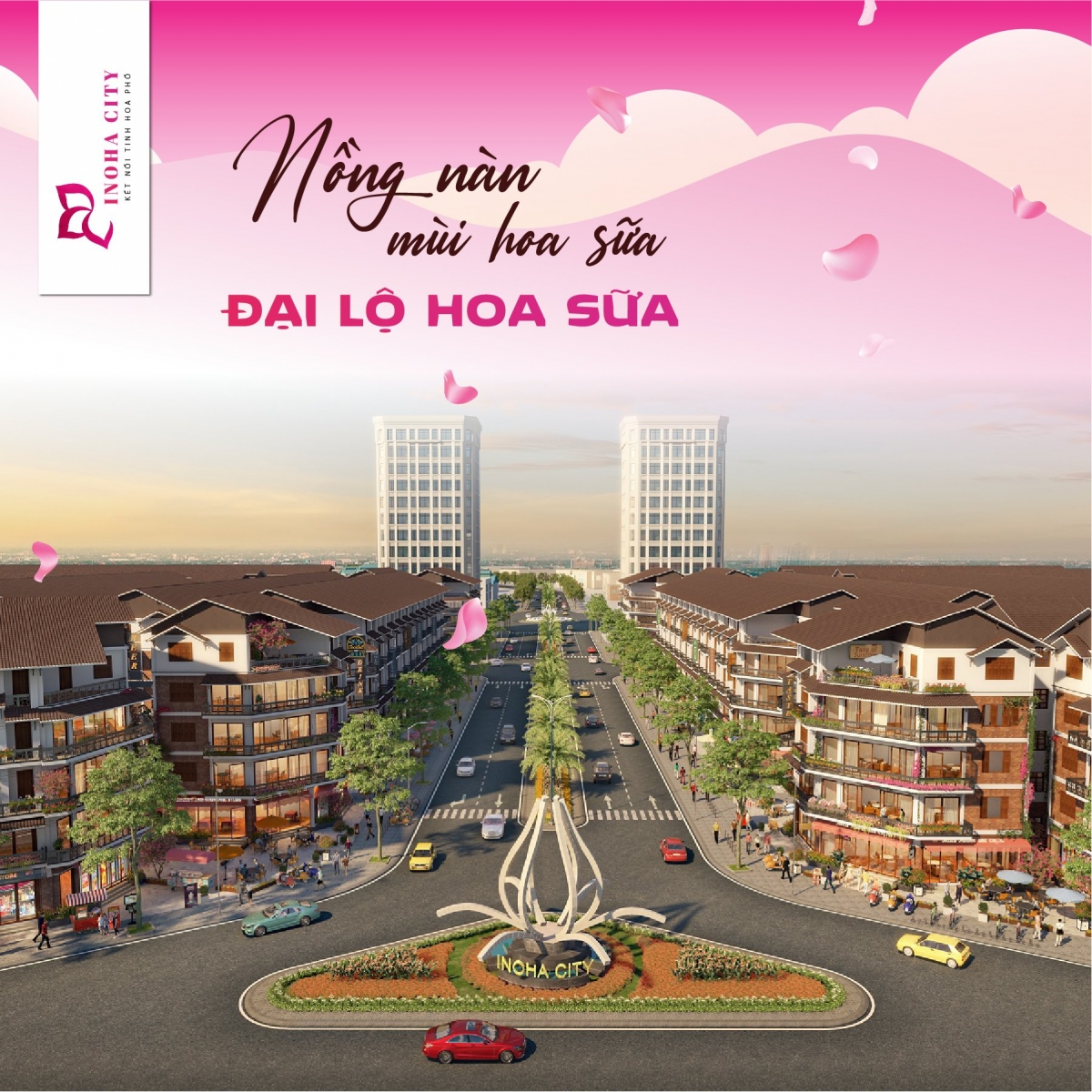 Đại Lộ Hoa Sữa – Trái tim của Inoha City