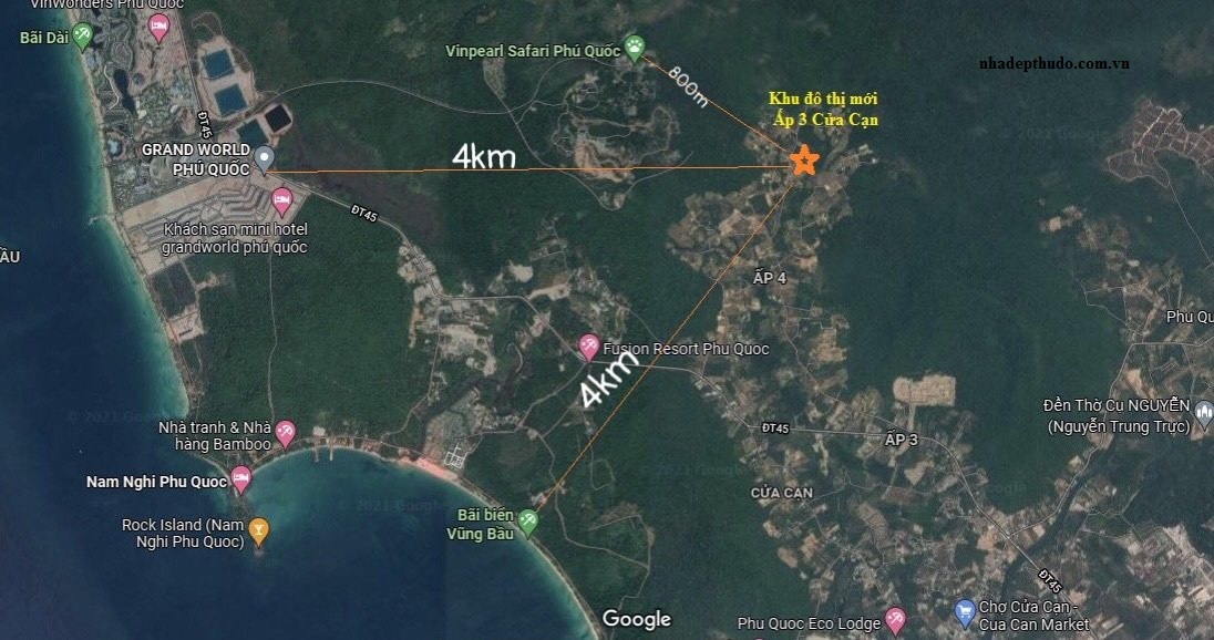 khu đô thị mới ấp 3 cửa cạn