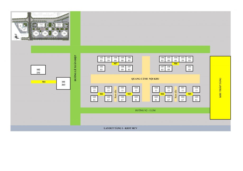 Kiot mipec kiến hưng, kiot mipec city view