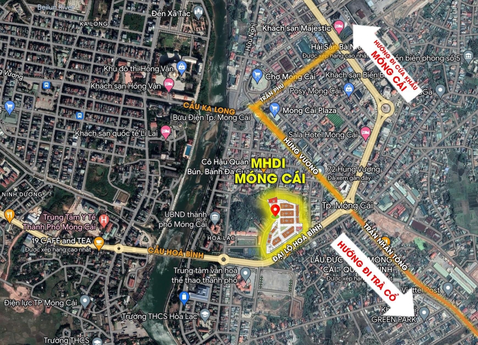 Vị trí mhdi móng cái Dự án Khu nhà ở gia đình cán bộ quân khu 3