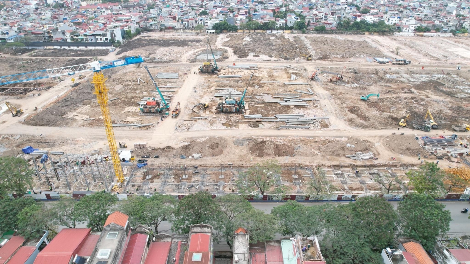 Tiến độ Nhà ở xã hội kho 3 Lạc Viên