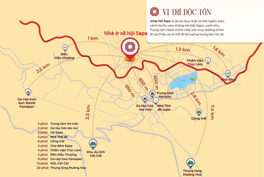 vị trí nhà ở xã hội Sapa