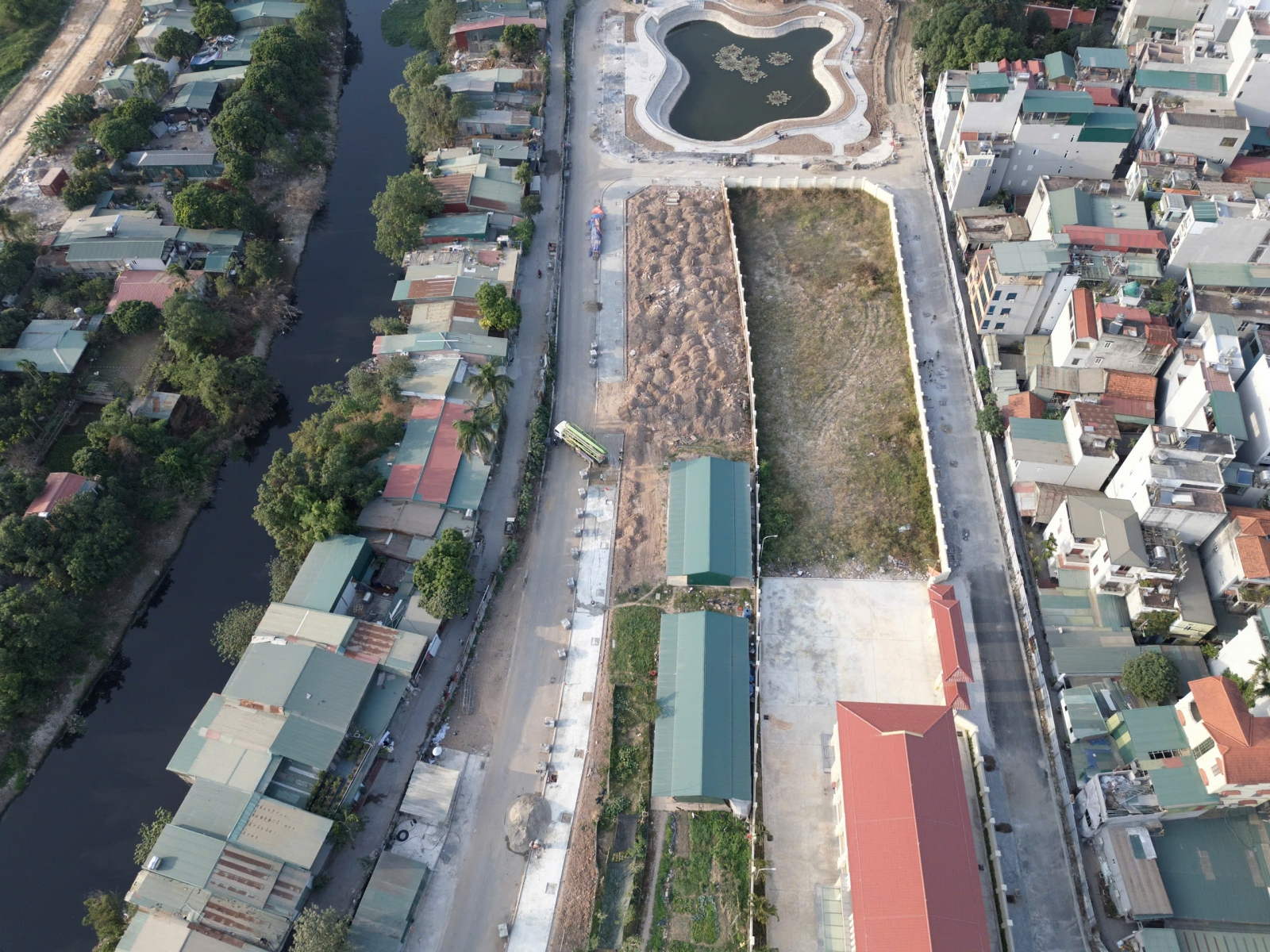 Tiến độ nhóm nhà ở Tây Nam Mễ Trì tháng 11/2024