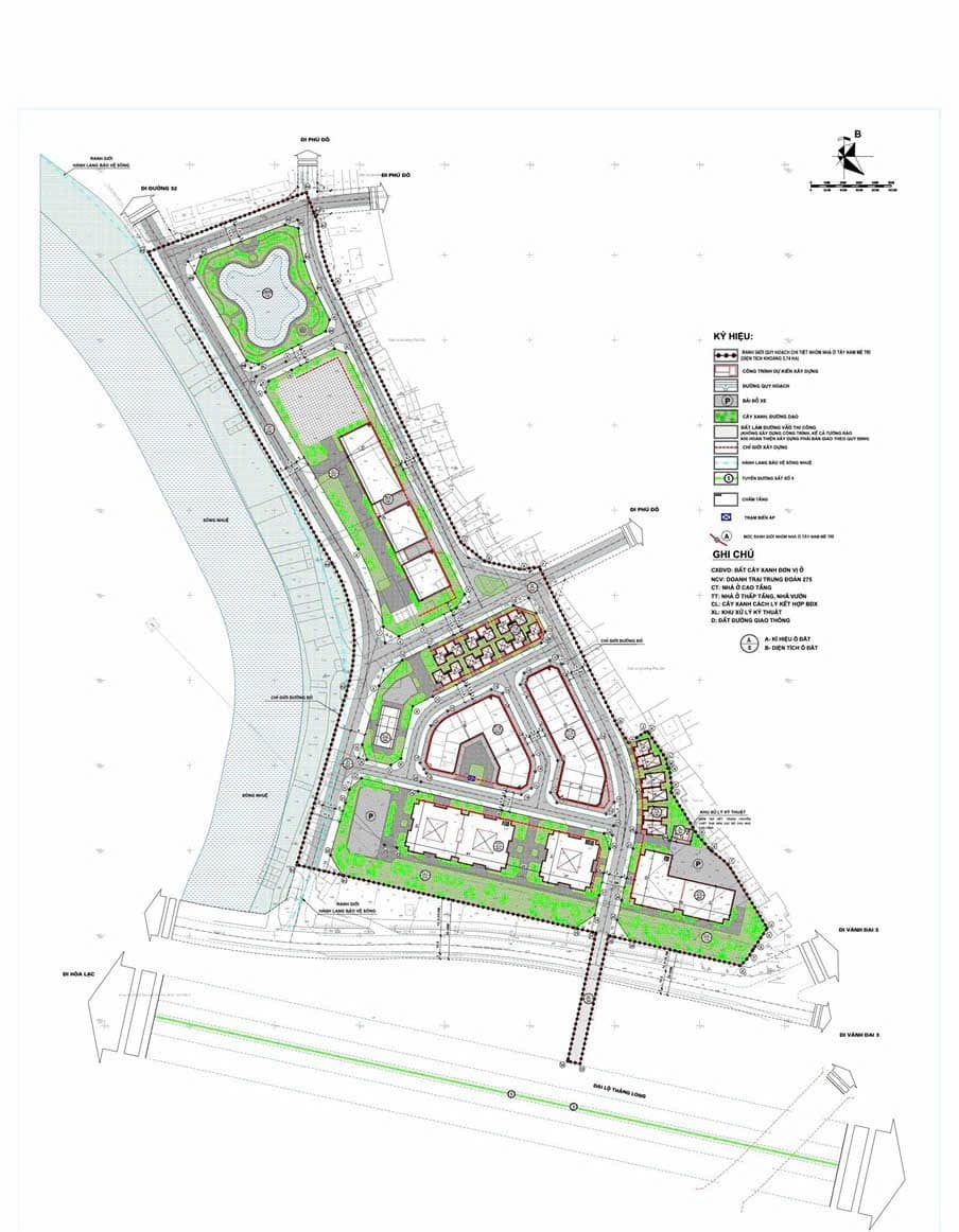 mặt bằng nhóm nhà ở Tây Nam Mễ Trì