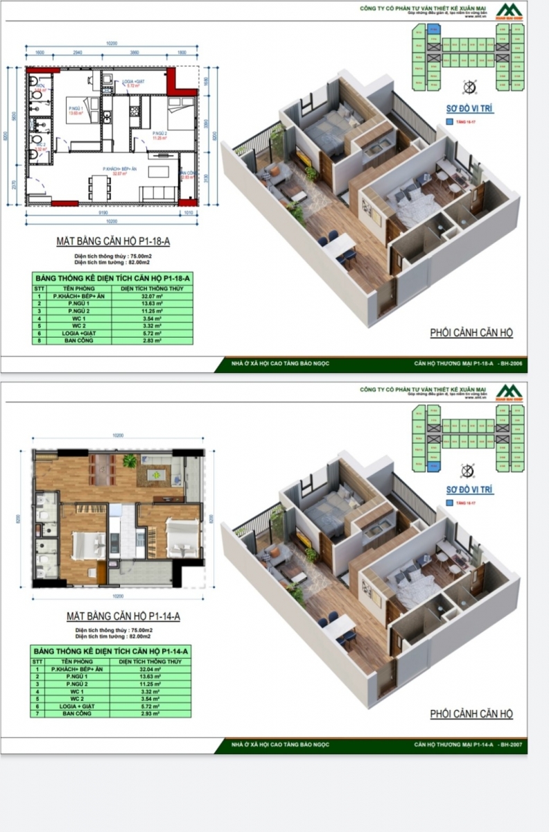 thiết kế căn hộ chung cư bảo ngọc thạch bàn